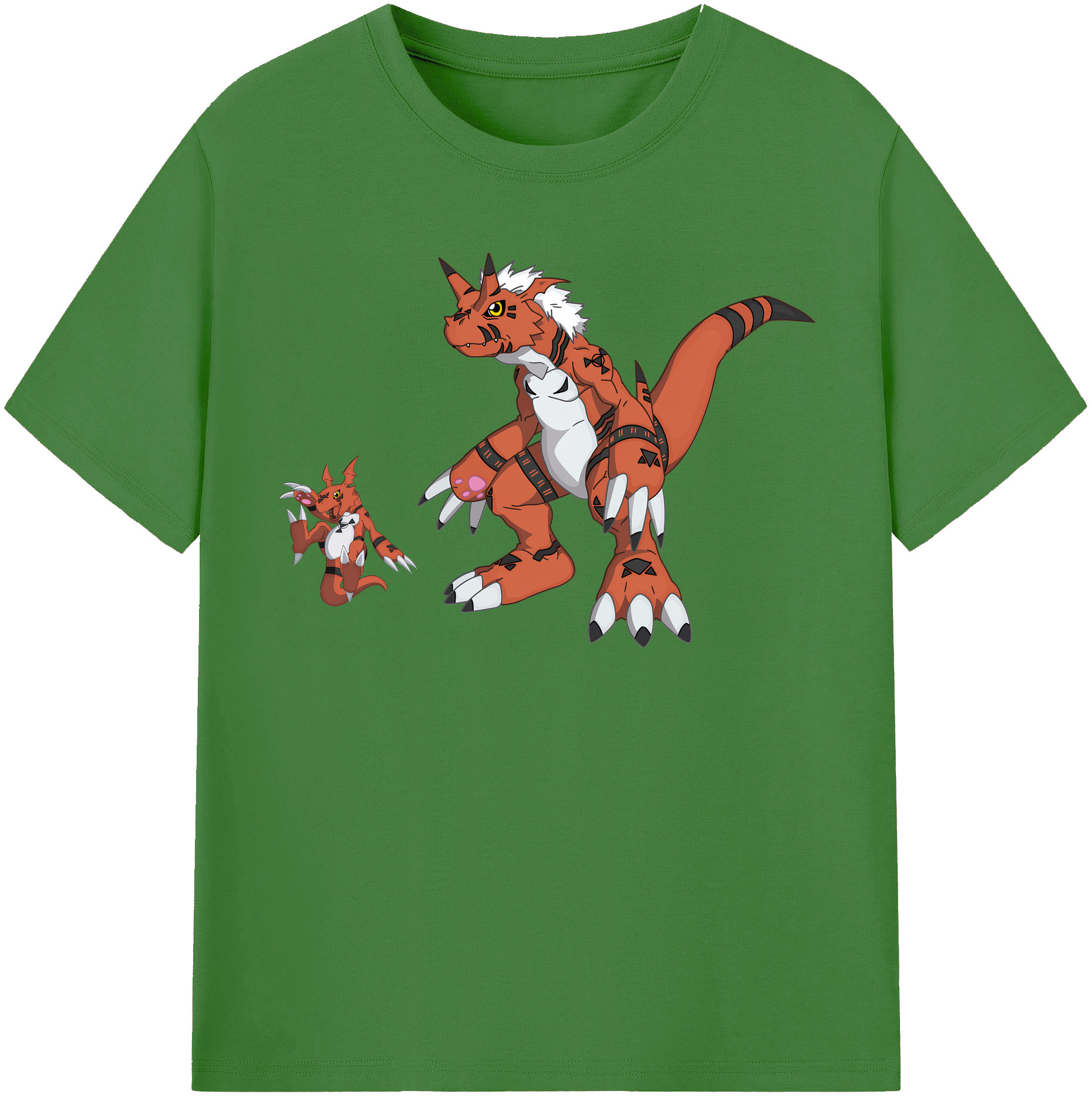 （画像用） Digimon デジタルモンスター/デジモン レディースカジュアルプリントTシャツ（綿100％）